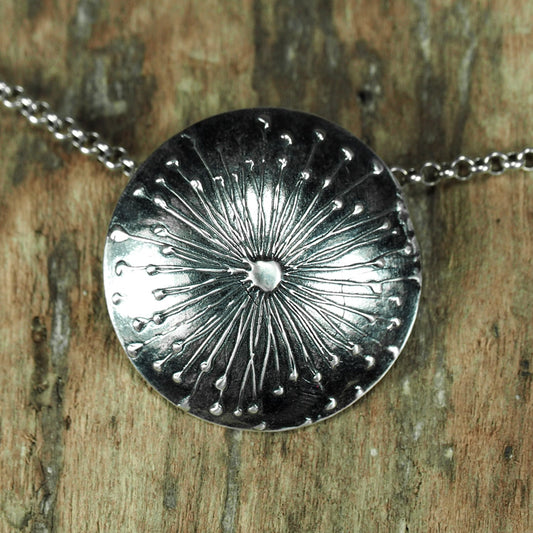 Halskette Pusteblume Löwenzahn Sterling Silber, 40130