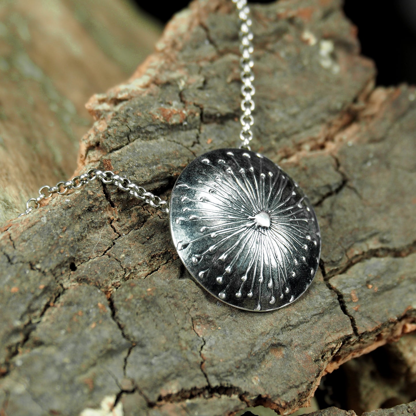 Halskette Pusteblume Löwenzahn Sterling Silber, 40130