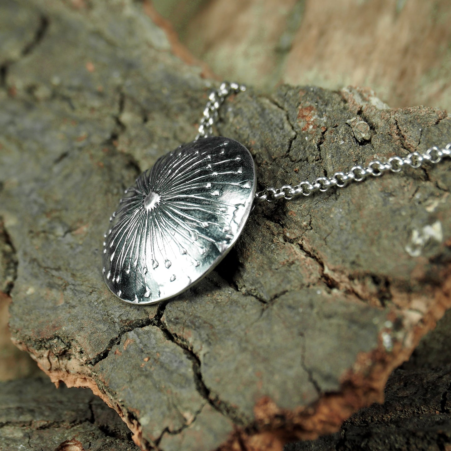 Halskette Pusteblume Löwenzahn Sterling Silber, 40130