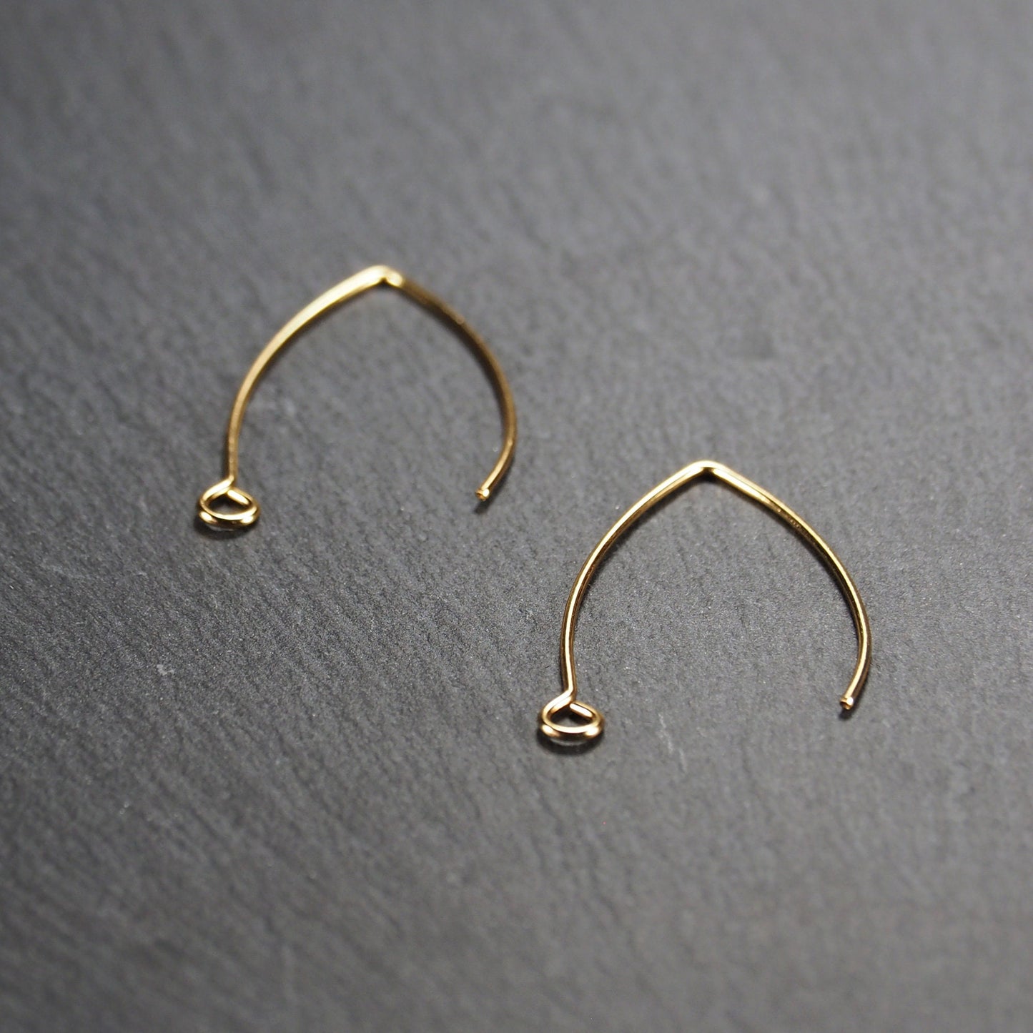 5 Paar Ohrhaken, chirurgischer Edelstahl 316, vergoldet, 10855