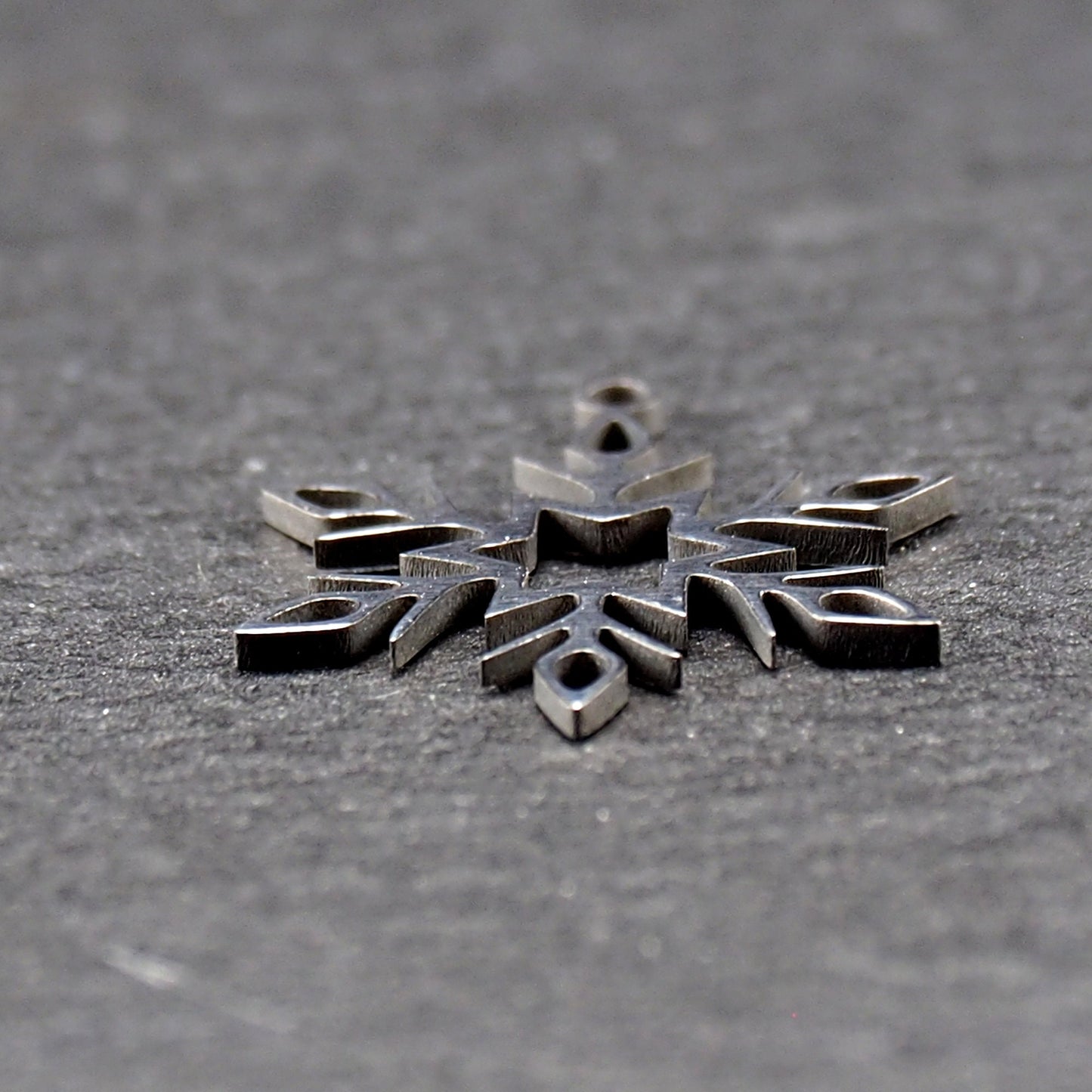 Anhänger Schneeflocke, Edelstahl 304, filigran, 11034