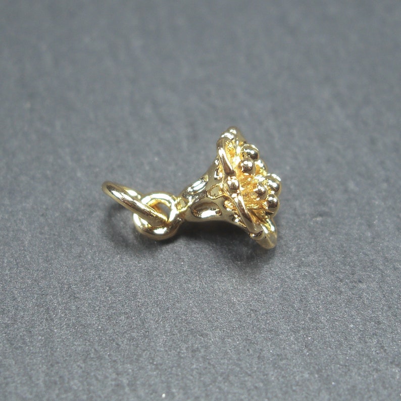Anhänger Blüte, 24 Karat vergoldet, 10060