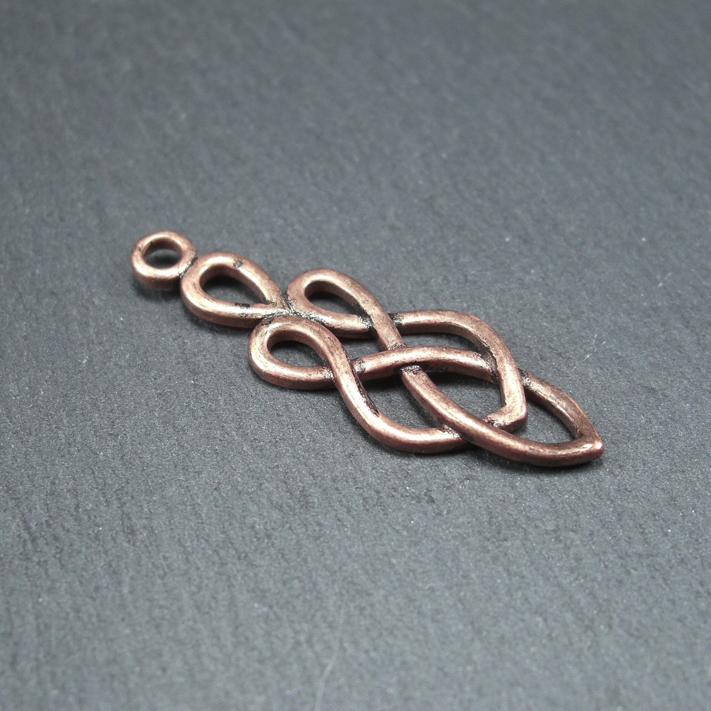 Anhänger Keltischer Knoten, antik kupfer, 10422