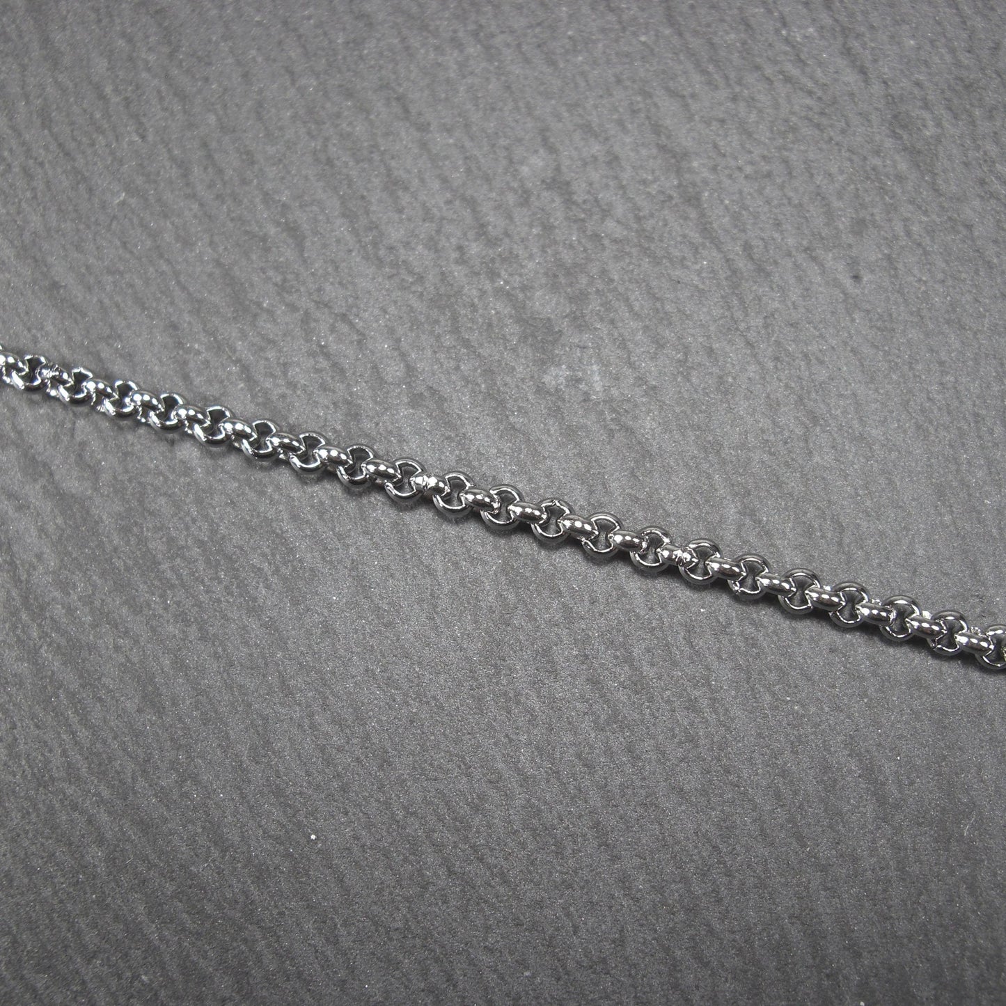 2,5 mm Edelstahlkette, 1 Meter, Rolokette, 10624