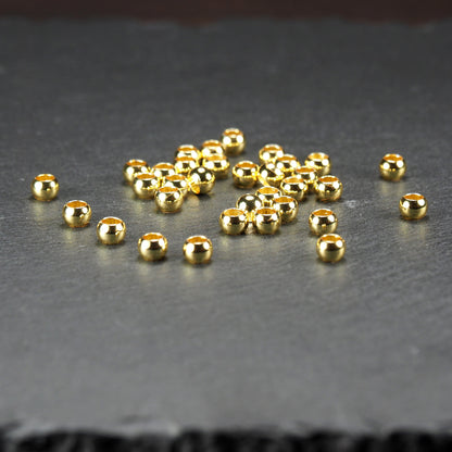 25 Perlen 5 mm schlicht rund glänzend, 10623