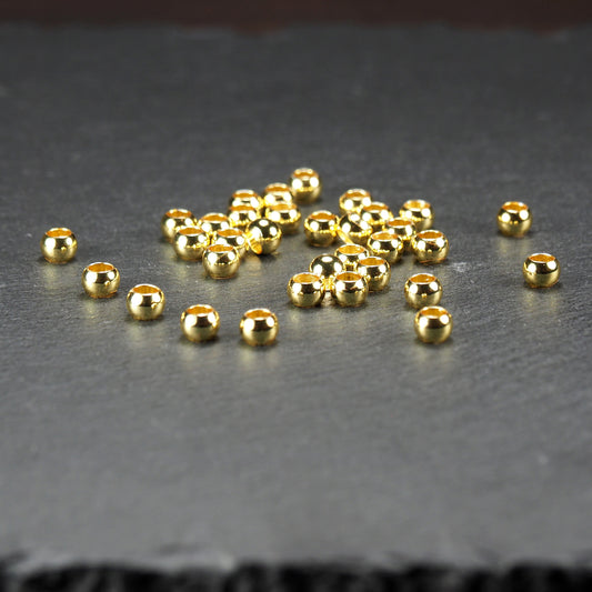 25 Perlen 5 mm schlicht rund glänzend, 10623