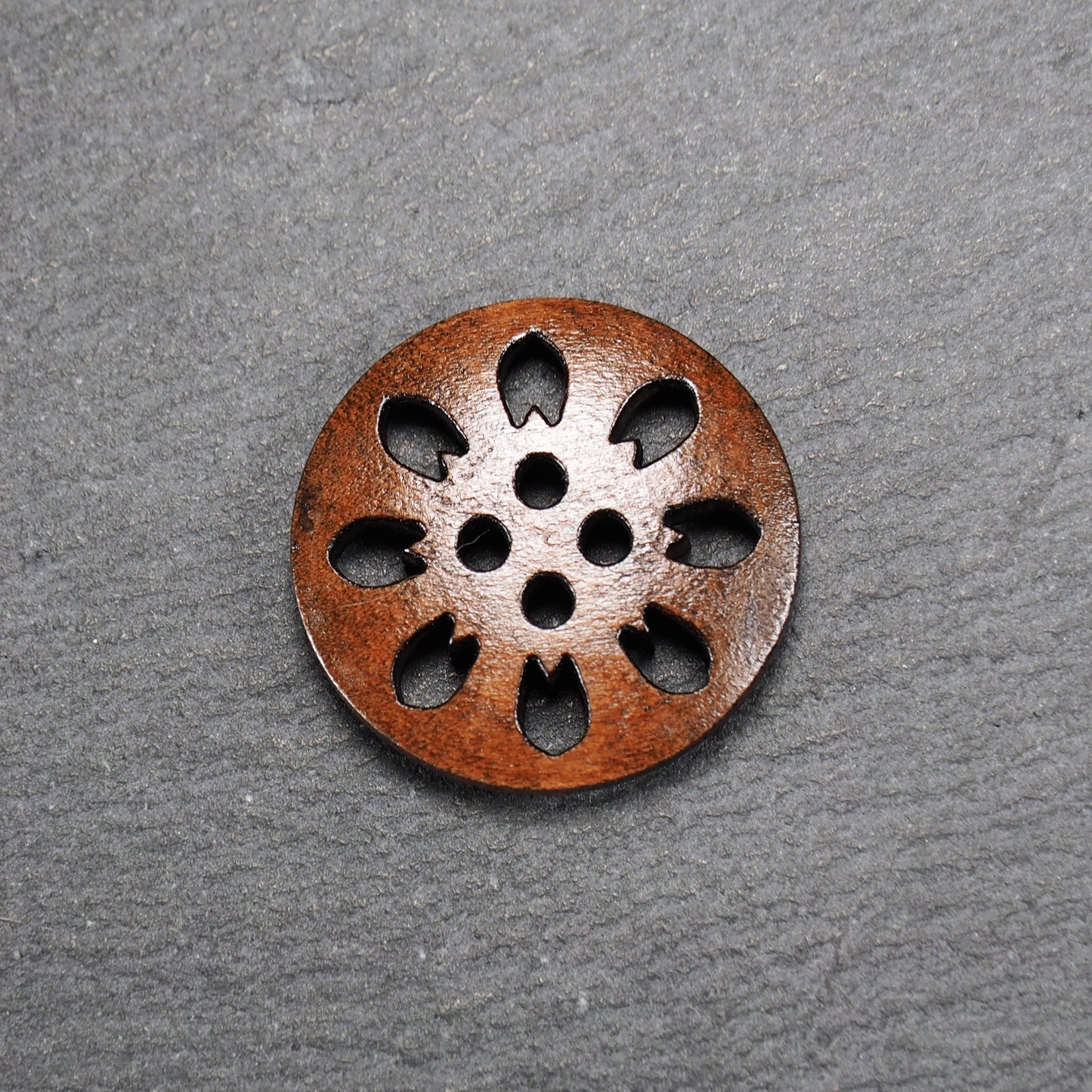 5 Knöpfe Holz, 25 mm, Holzknöpfe, Jackenknöpfe, Pullover, 10350