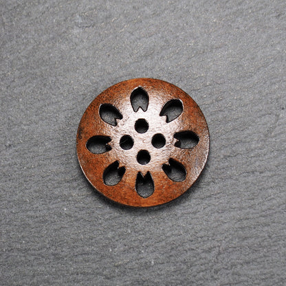 5 Knöpfe Holz, 25 mm, Holzknöpfe, Jackenknöpfe, Pullover, 10350