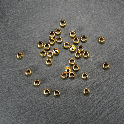 25 Perlen 5 mm schlicht rund glänzend, 10623