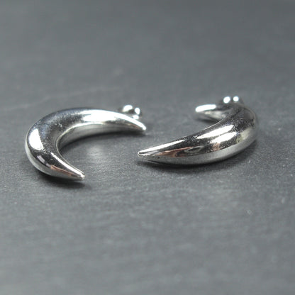 2 Anhänger Mond, silberfarben, 10095