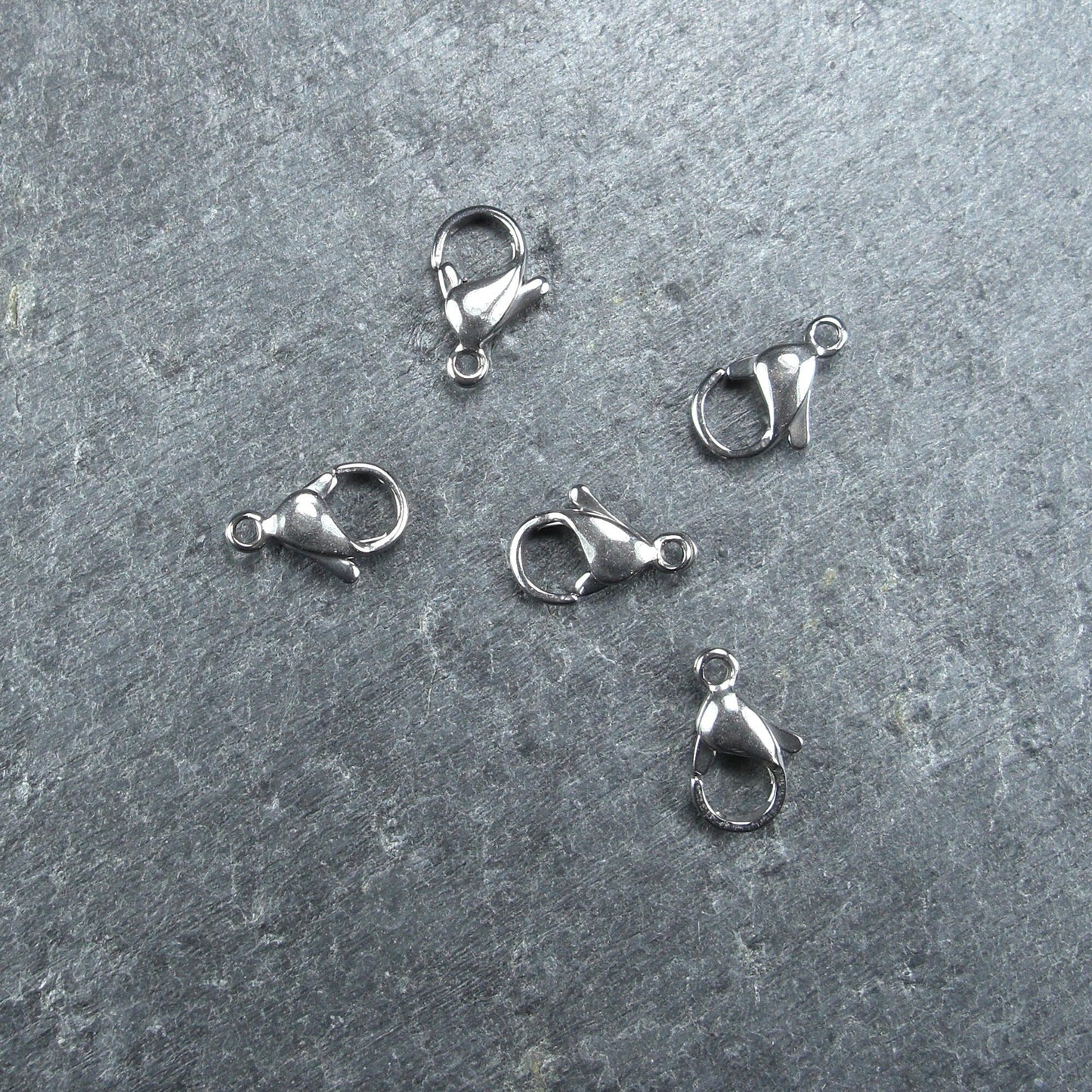 5 Karabiner Edelstahl 12 x 7 mm, Verschluss, 10287
