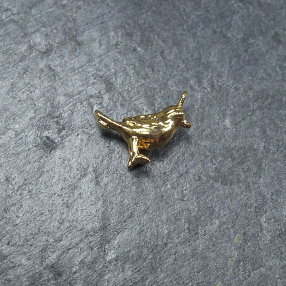 Anhänger kleiner Vogel, 24 Karat vergoldet, 10087