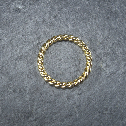 2 Verbinder, Anhänger, gedrehte Ringe, goldfarben, 10337
