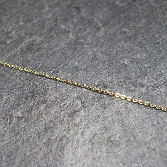 Ankerkette, Messing, 24 Karat vergoldet, 0,5 Meter, 10986