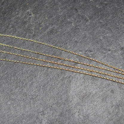 Ankerkette, Messing, 24 Karat vergoldet, 0,5 Meter, 10986