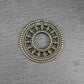 2 Anhänger Mandala, bronzefarben geschwärzt, 10863