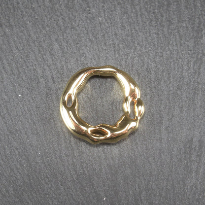 Anhänger Ring, Messing 24 Karat vergoldet, 10873
