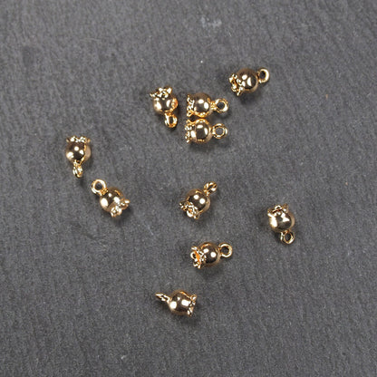 2 Anhänger Blüte, 24 Karat vergoldet, 10902