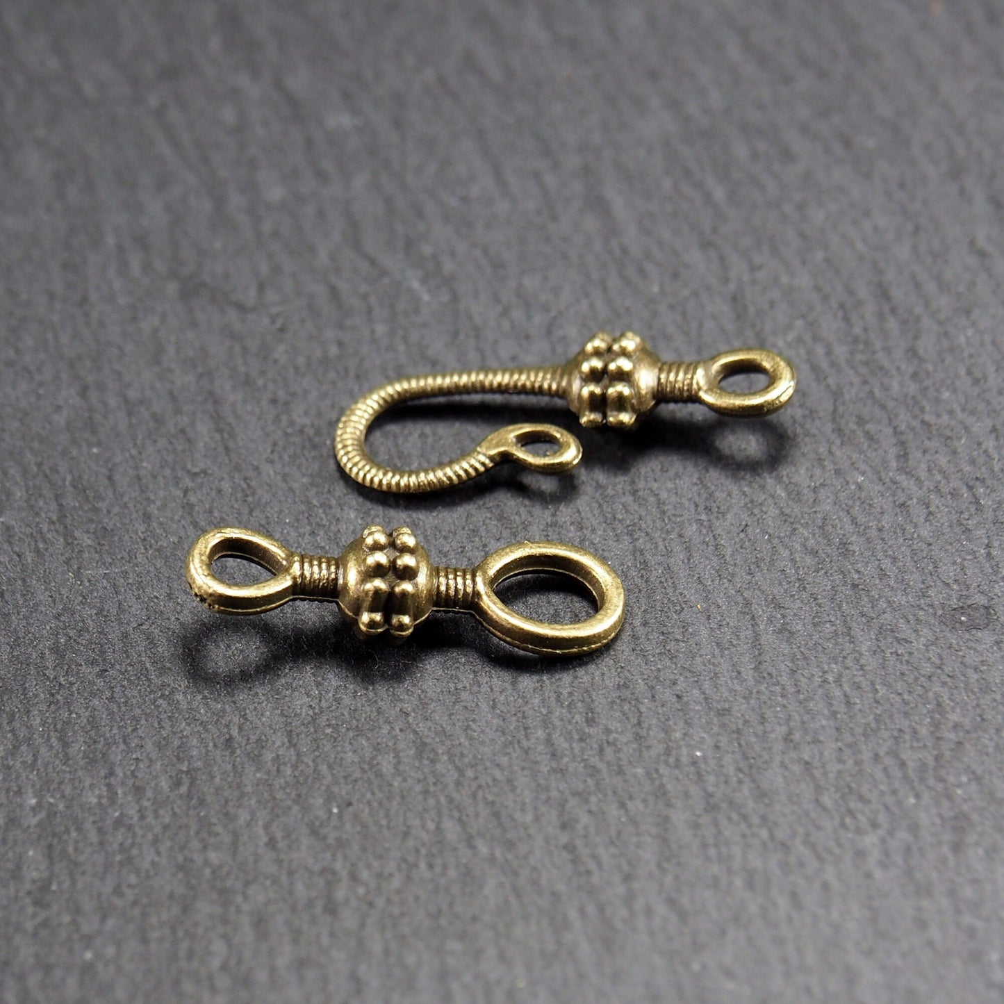 4 Sets Hakenverschlüsse, Bronze, 10904