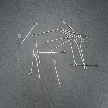 40 Kettelstifte 30 mm, platinfarben, 10883