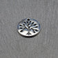 5 Anhänger Baum, Edelstahl 304, hochglanzpoliert, silberfarben, 10821
