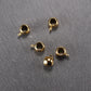 4 Anhängerösen 5 mm, Edelstahl 304 vergoldet, 10970