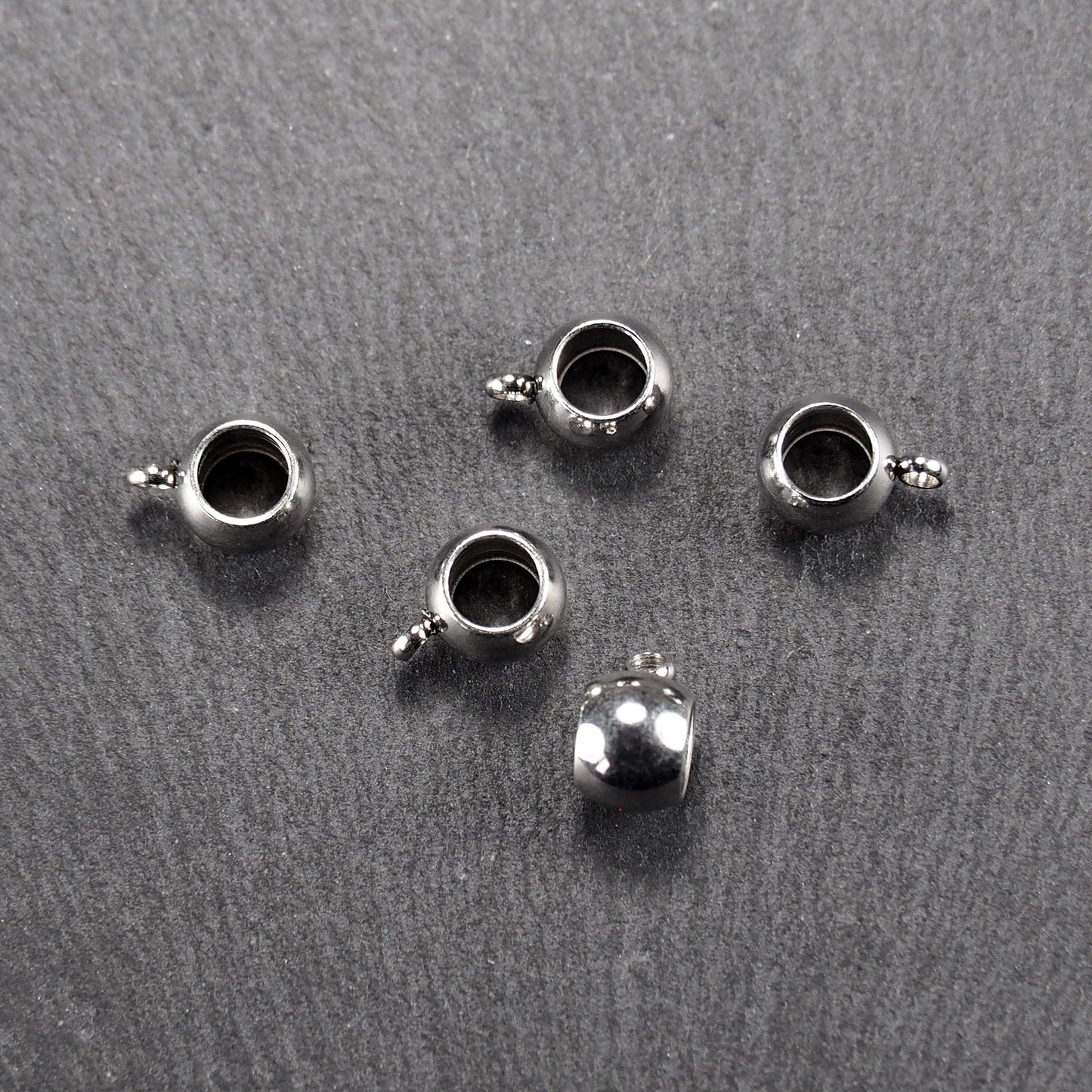 4 Anhängerösen 5 mm, Edelstahl 304, silberfarben, 10972