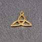 Anhänger keltische Triquetra, chirurgischer Edelstahl 316 vergoldet, 11015