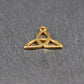 Anhänger keltische Triquetra, chirurgischer Edelstahl 316 vergoldet, 11015
