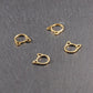 4 Anhänger Katzenverbinder, Messing, goldfarben, 10992
