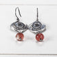 Boho Ohrhänger Blumenmotiv Sterling Silber, 40139