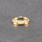 Anhänger rund, Zirkonia, Messing, 24 Karat vergoldet, 11046