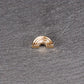 Regenbogen Perle, Messing, 24 Karat vergoldet, 11047