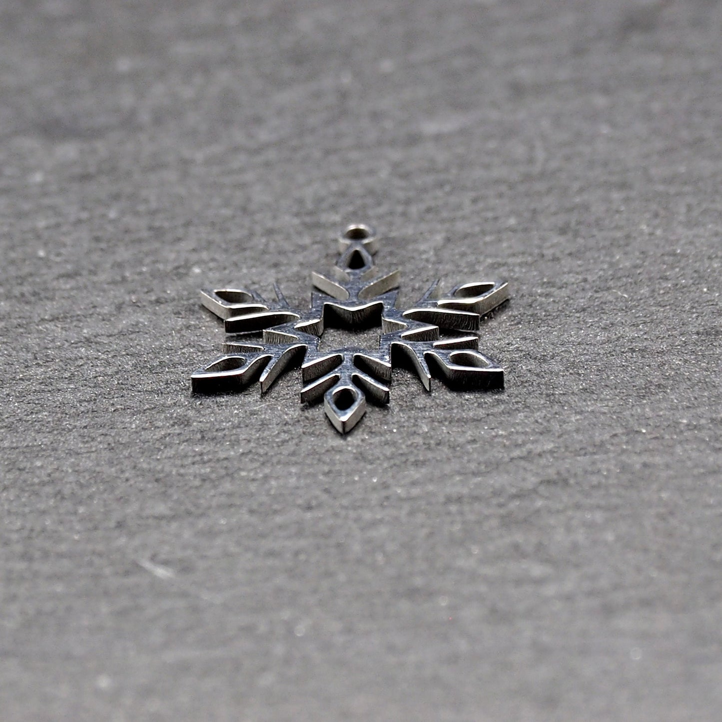 Anhänger Schneeflocke, Edelstahl 304, filigran, 11034