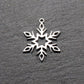 Anhänger Schneeflocke, Edelstahl 304, filigran, 11034
