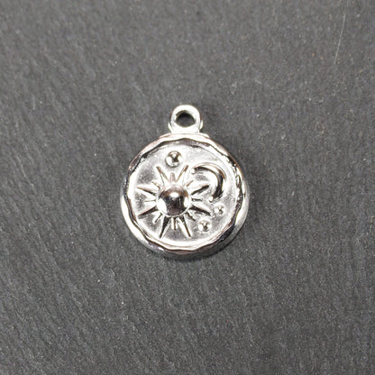 Anhänger Sonne Mond und Sterne, Edelstahl, 11058