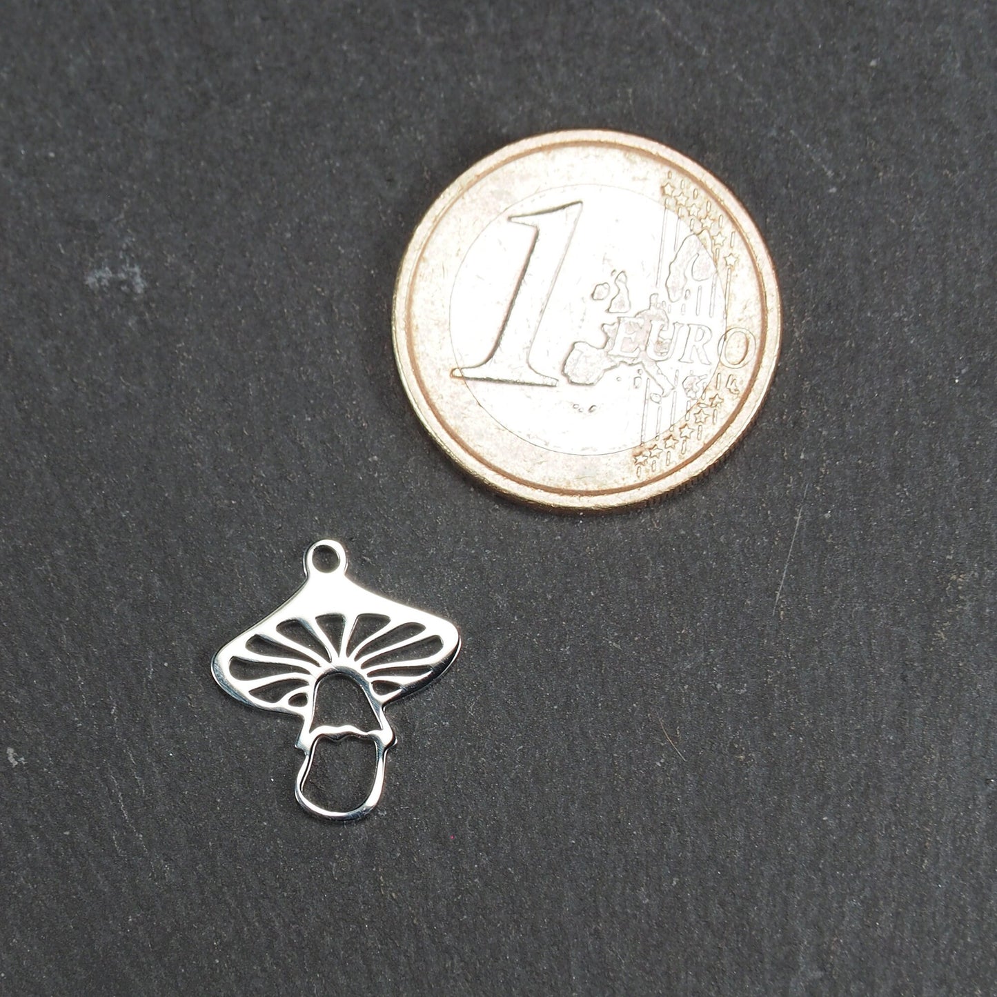Anhänger Pilz, Edelstahl 304, hochglanzpoliert, 11036