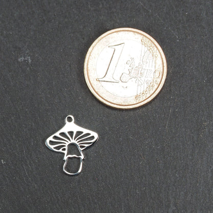 Anhänger Pilz, Edelstahl 304, hochglanzpoliert, 11036