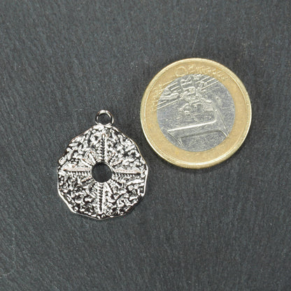Anhänger Kompass Sonne, Edelstahl 304 hochglanzpoliert, 11060