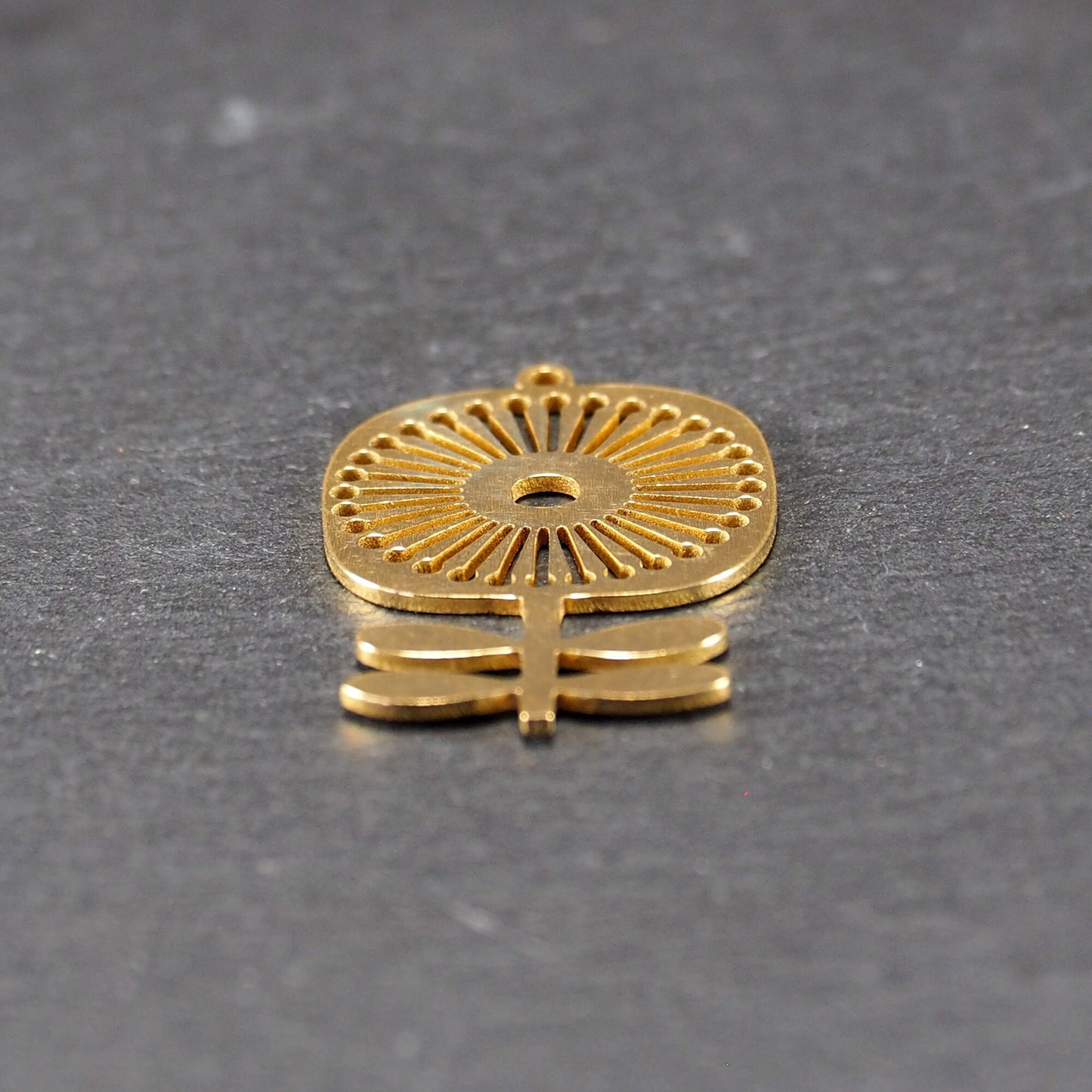 Anhänger Blume, Messing, Boho Vintagelook, 11083