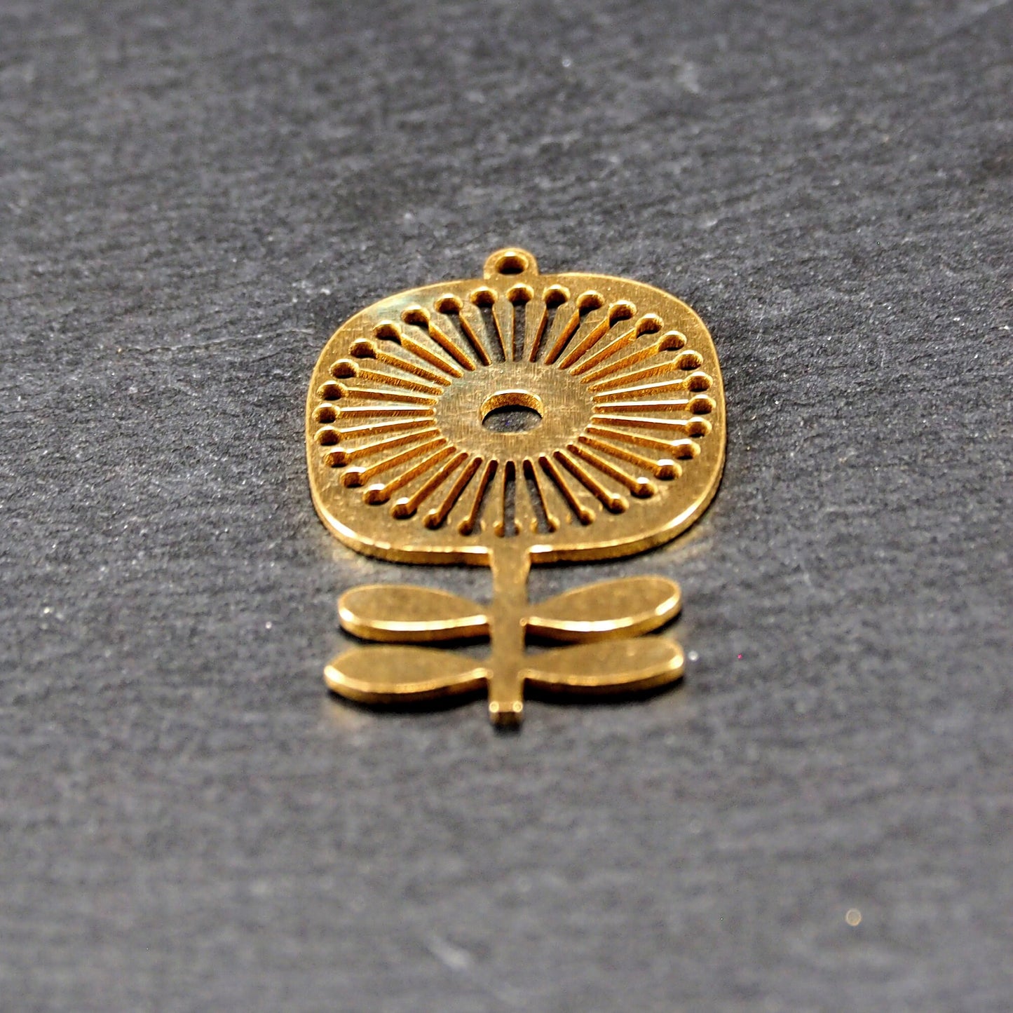 Anhänger Blume, Messing, Boho Vintagelook, 11083