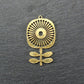 Anhänger Blume, Messing, Boho Vintagelook, 11083