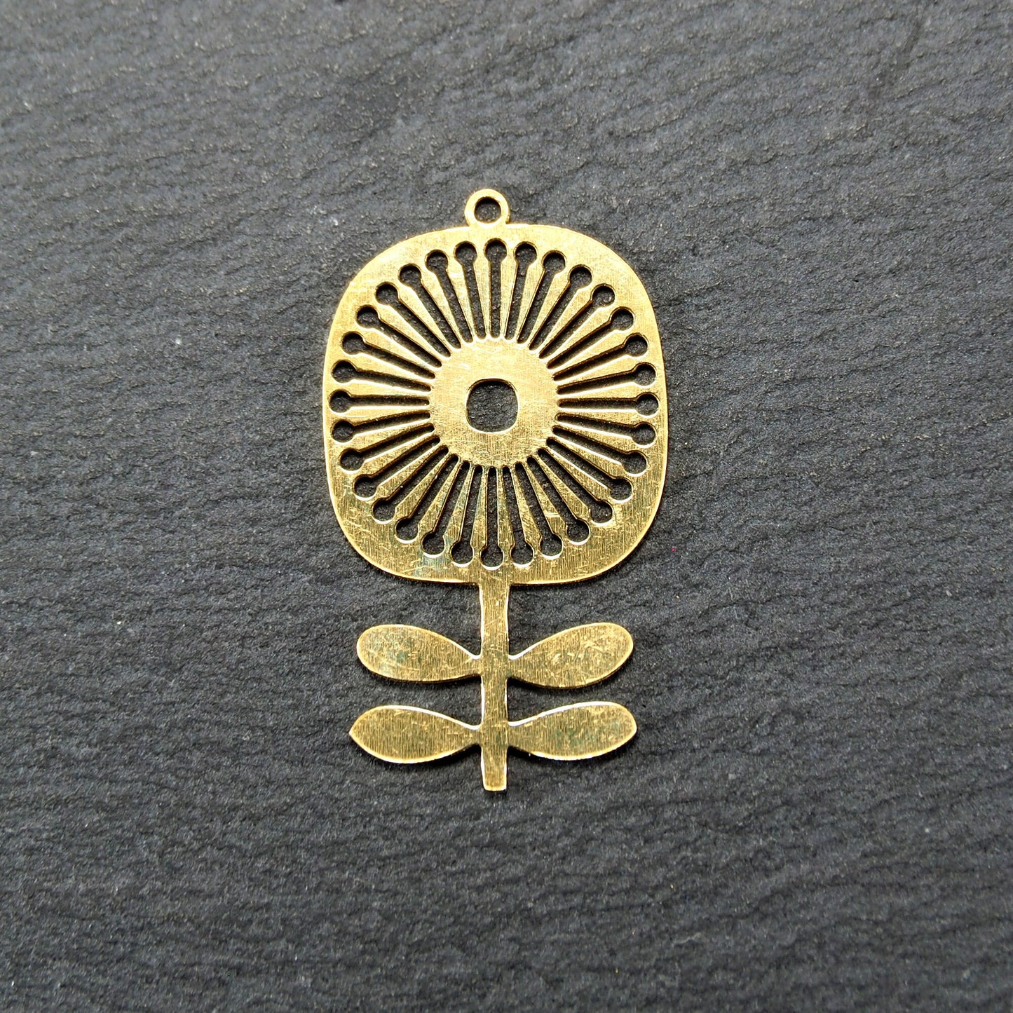 Anhänger Blume, Messing, Boho Vintagelook, 11083