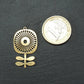 Anhänger Blume, Messing, Boho Vintagelook, 11083
