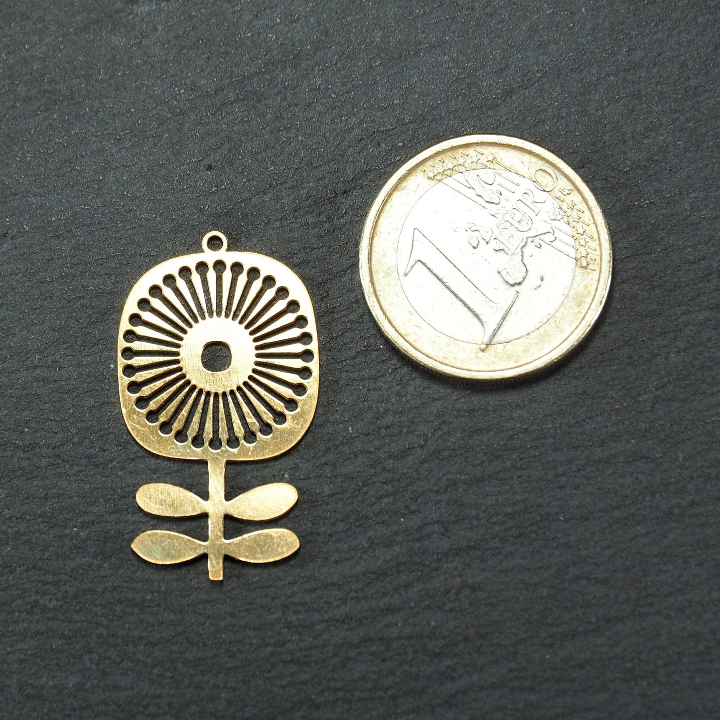 Anhänger Blume, Messing, Boho Vintagelook, 11083