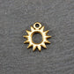 Anhänger Sonne, chirurgischer Edelstahl 316L, ionenvergoldet, 11086