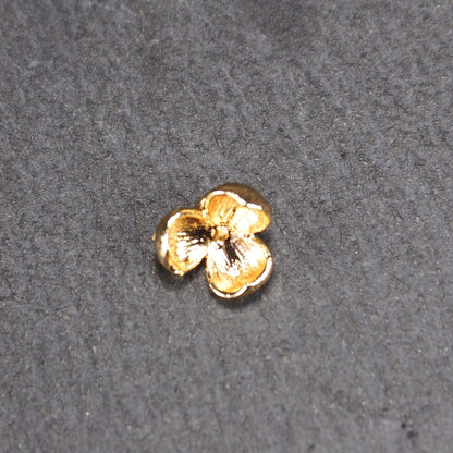Anhänger Blüte, Messing, 18 Karat vergoldet, 11123