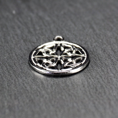 Anhänger keltischer Vierfach-Knoten, 304 Edelstahl, hochglanzpoliert, 11153