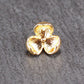 Anhänger Blüte, Messing, 18 Karat vergoldet, 11123