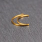 Anhänger Mond, Edelstahl 304 ionenvergoldet, 11166
